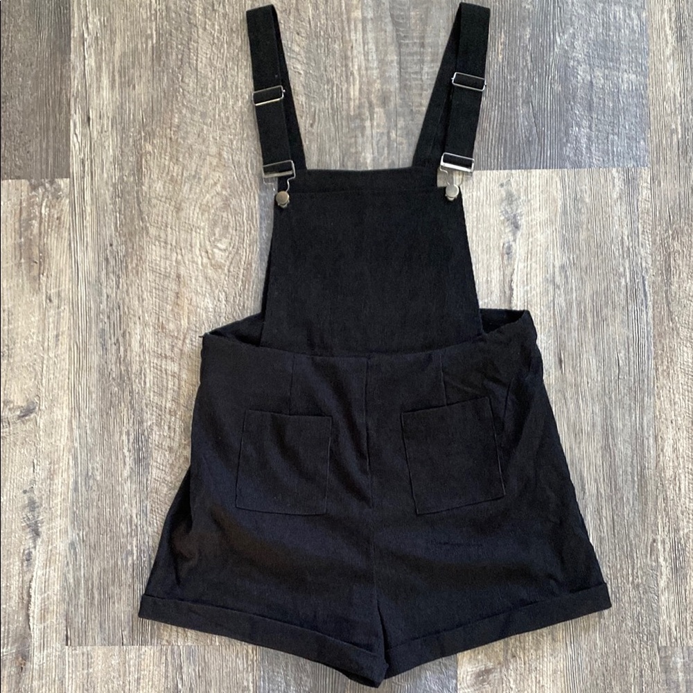 SHEIN Women's Black Polyester Overalls